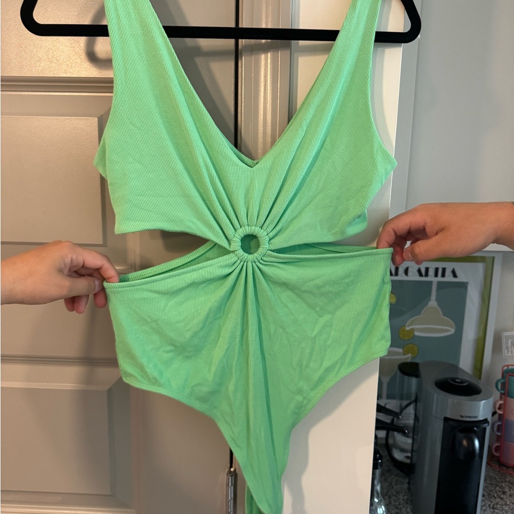 Mint Green Cut Out Top